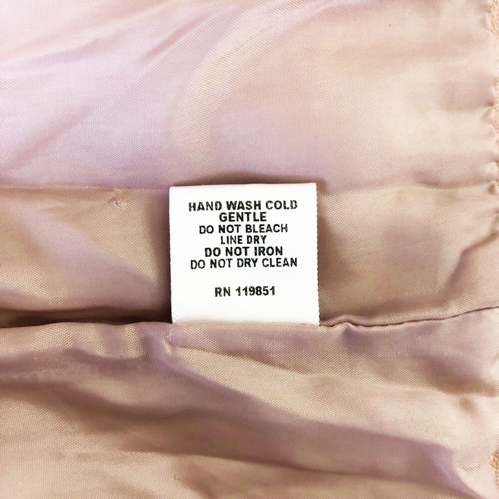 Heart Soul Dusty Mauve Moto Jacket (L) Pink Vegan Leather Ruffle Trim Biker Coat - Picture 12 of 13